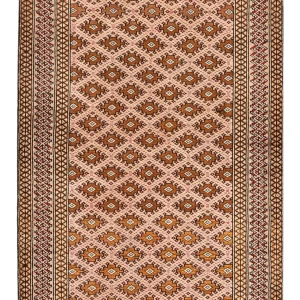 Turkaman Teppich - 132 x 97 cm - hellrot