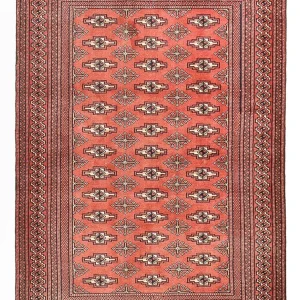Turkaman Teppich - 132 x 99 cm - rot