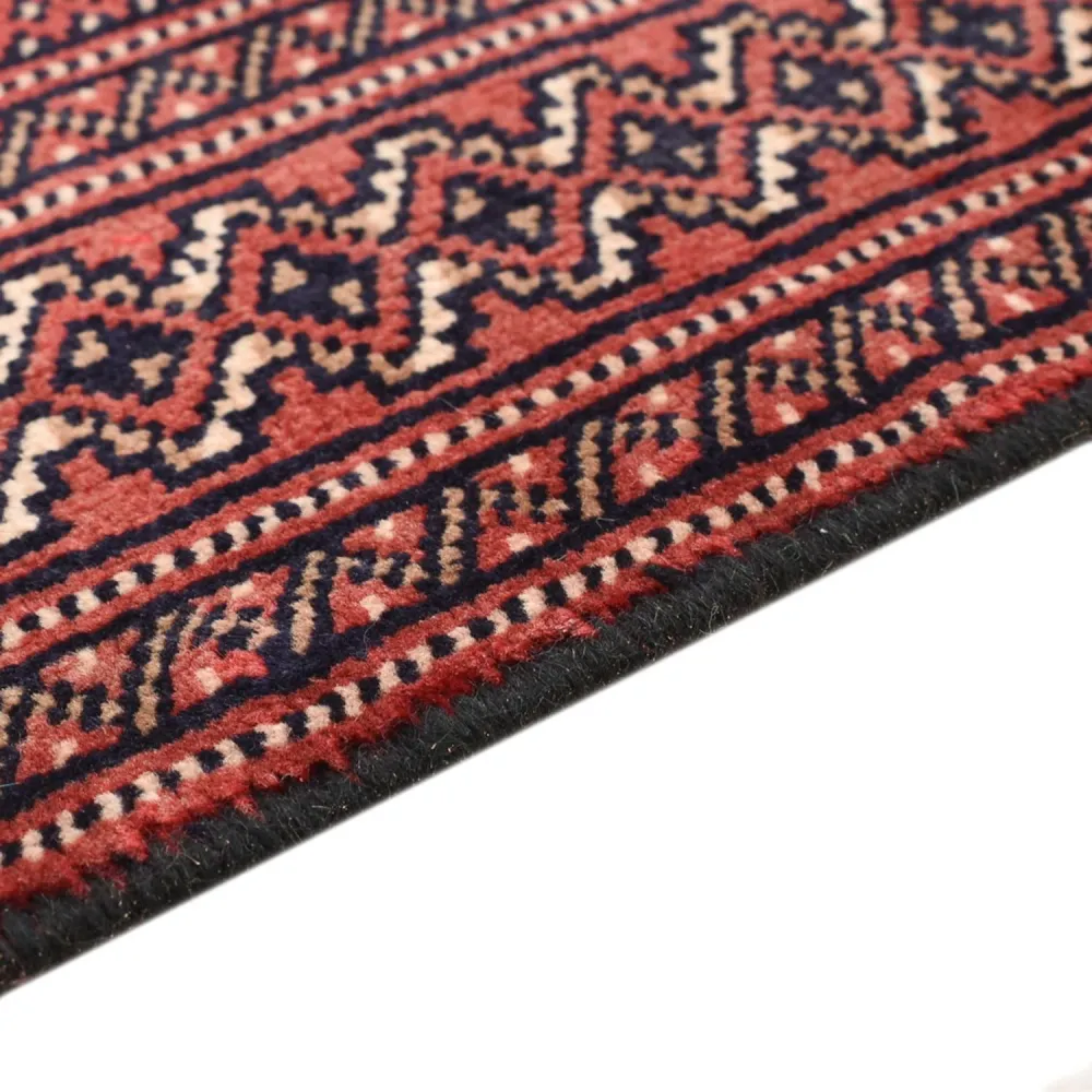 Turkaman Teppich - 132 x 99 cm - rot