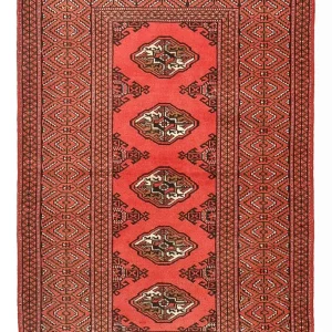 Turkaman Teppich - 144 x 98 cm - rot