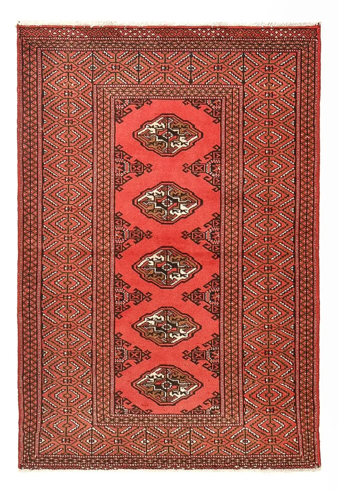 Turkaman Teppich - 144 x 98 cm - rot