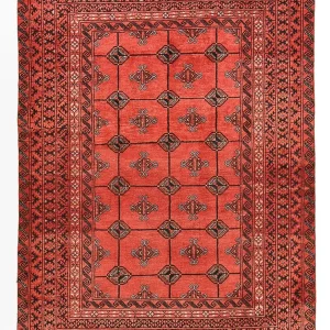 Turkaman Teppich - 150 x 117 cm - rot