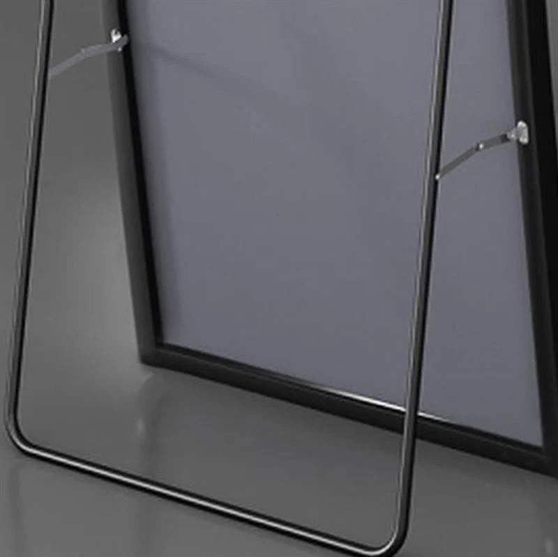 UNIQ Replica Wand-/Bodenspiegel aus Aluminium/Glas, 80 x 180 cm, Schwarz