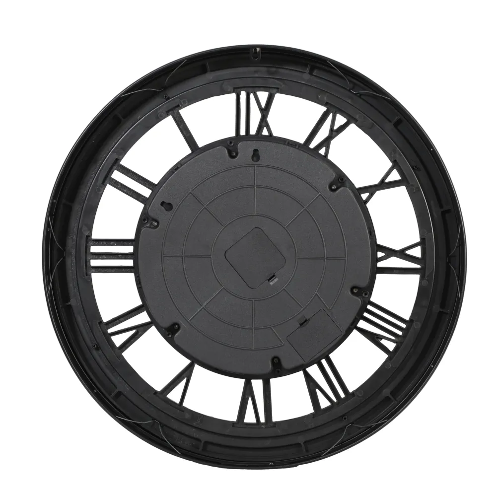 Valeno Runde Wanduhr mit beweglichen Zahnrädern