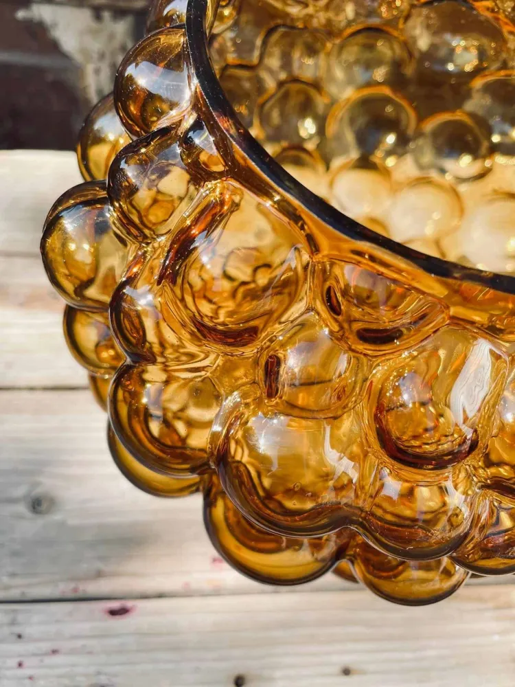 Vase Amber Dots