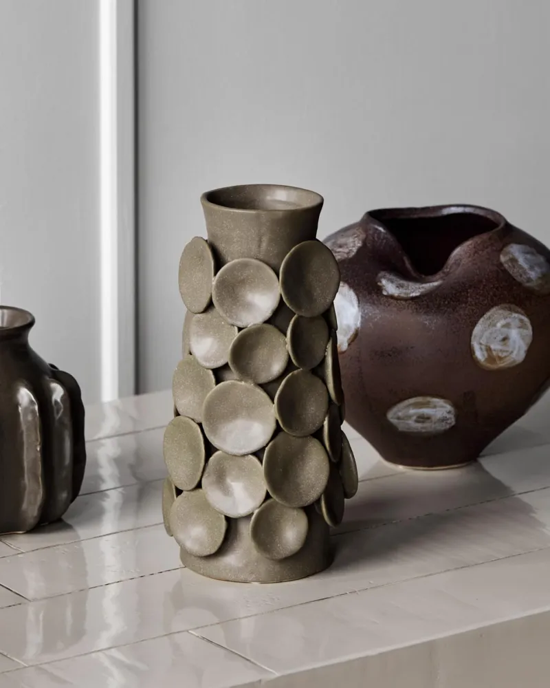 Vase, HDDot, Khaki