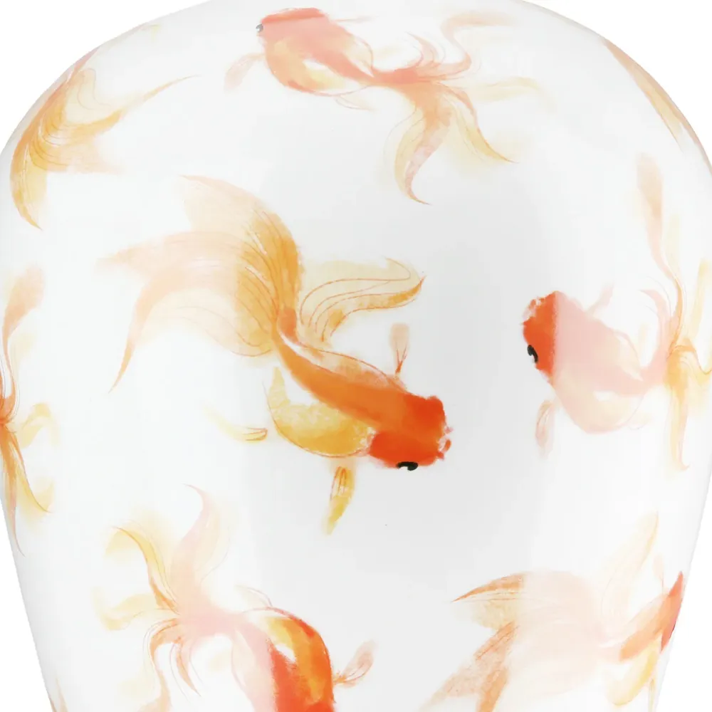 Vase Neon Keramik weiß