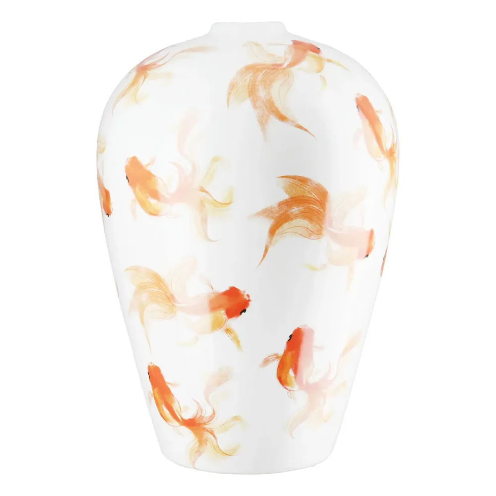 Vase Neon Keramik weiß