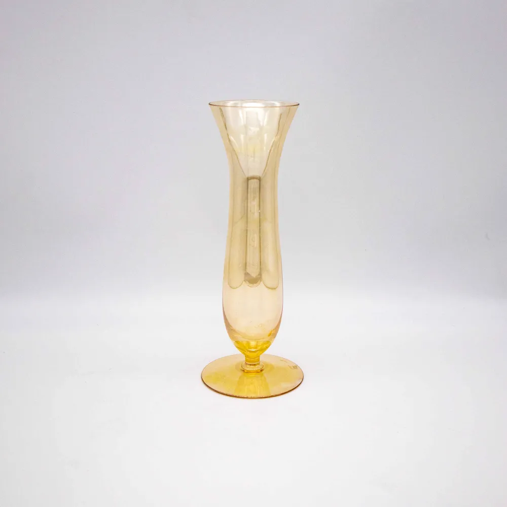 Vintage Glasvase von Lauscha lüstriertes Glas