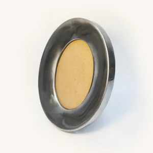 Vintage Rahmen oval Messing 24x19cm