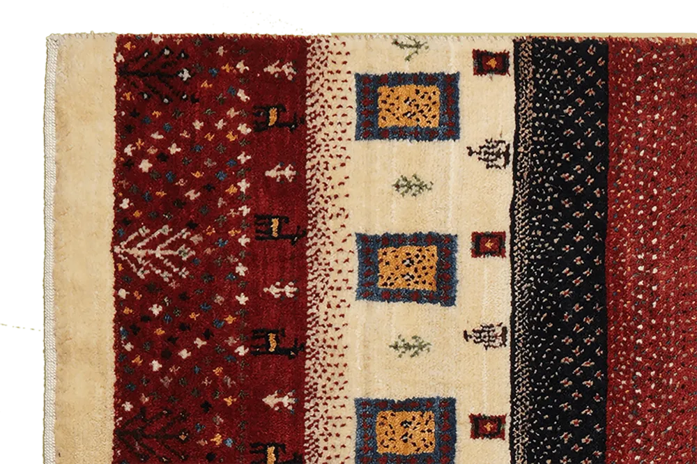 Vintage Rizbaf Teppich Bunt 154x102cm