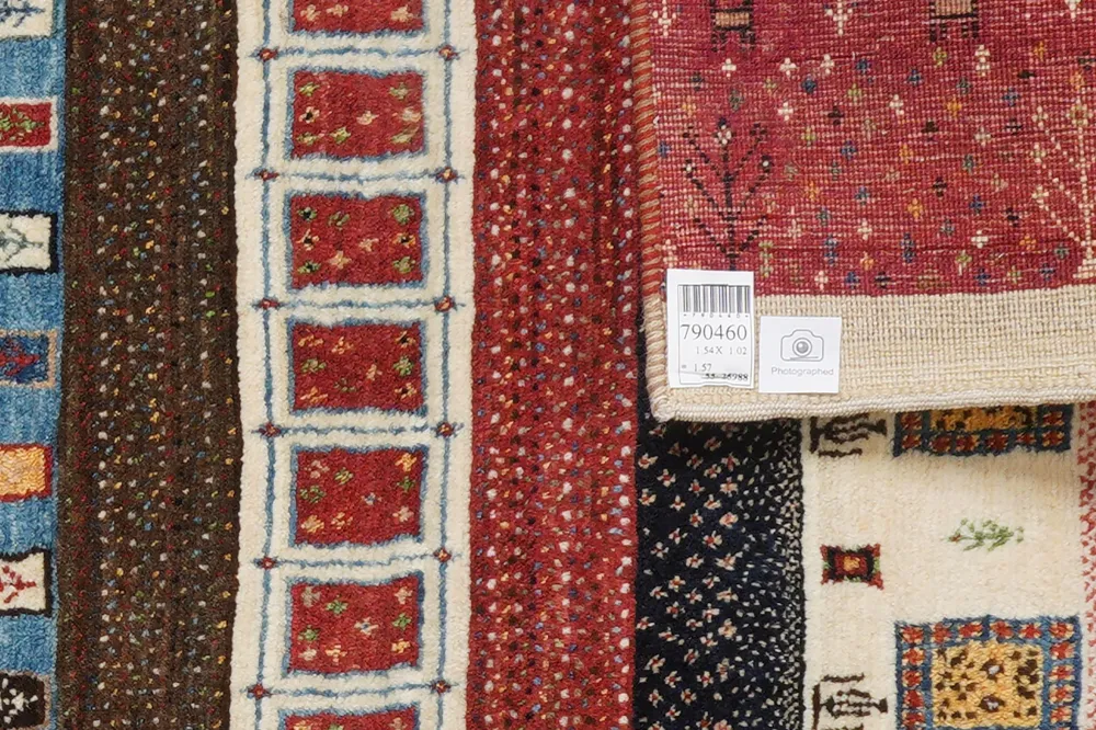 Vintage Rizbaf Teppich Bunt 154x102cm