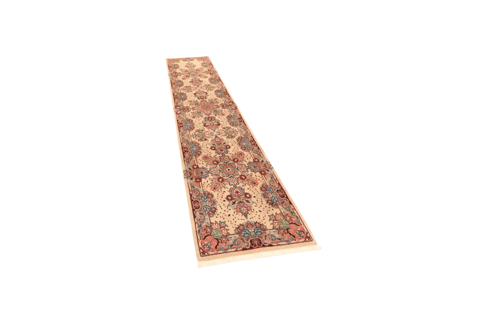 Vintage Sarough Teppich 300x70cm bunt Naturmotive