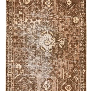 Vintage Teppich - 175 x 122 cm - dunkelbeige