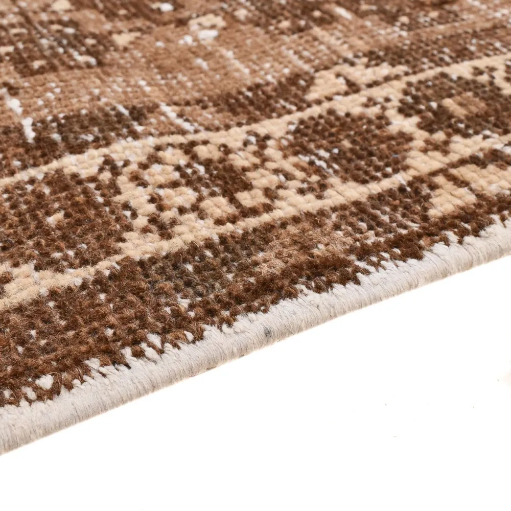 Vintage Teppich - 175 x 122 cm - dunkelbeige