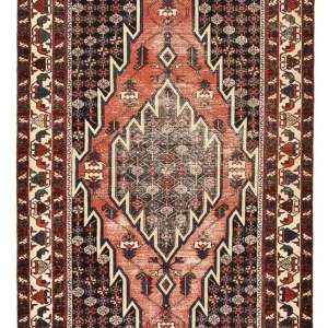 Vintage Teppich - 200 x 128 cm - mehrfarbig