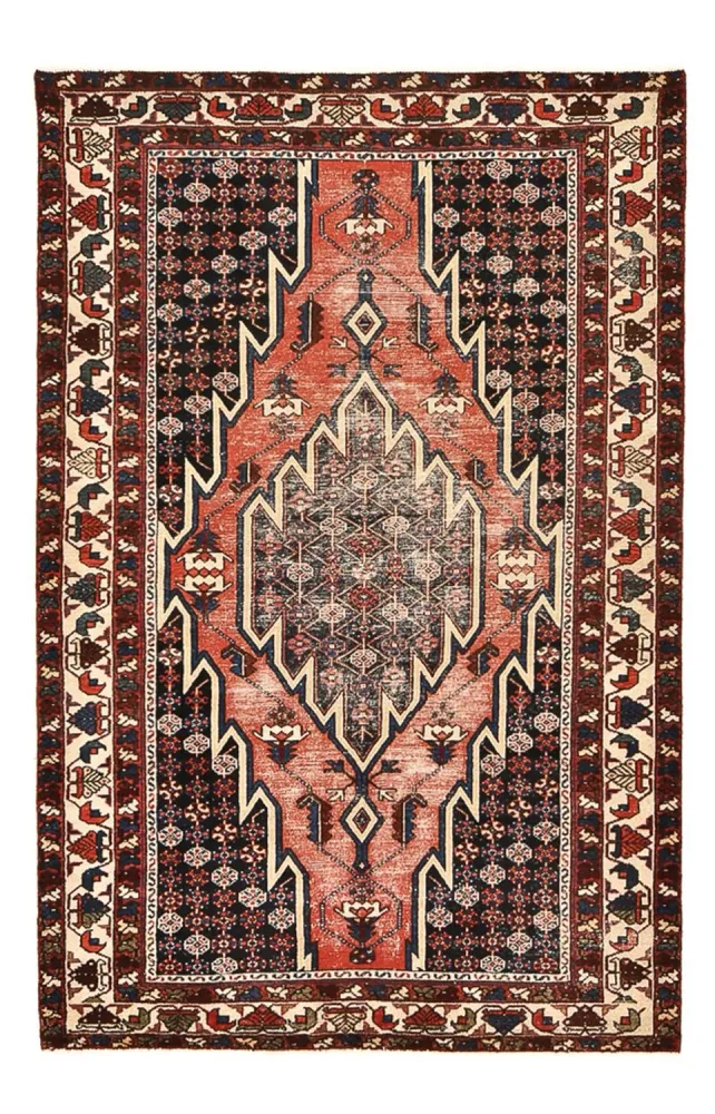 Vintage Teppich - 200 x 128 cm - mehrfarbig