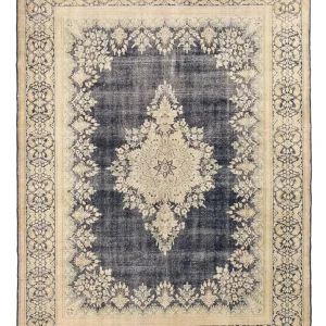 Vintage Teppich - 406 x 292 cm - dunkelblau