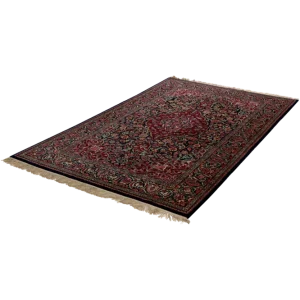 Vintage Teppich Kashan 204x130cm Bunt Naturmotive