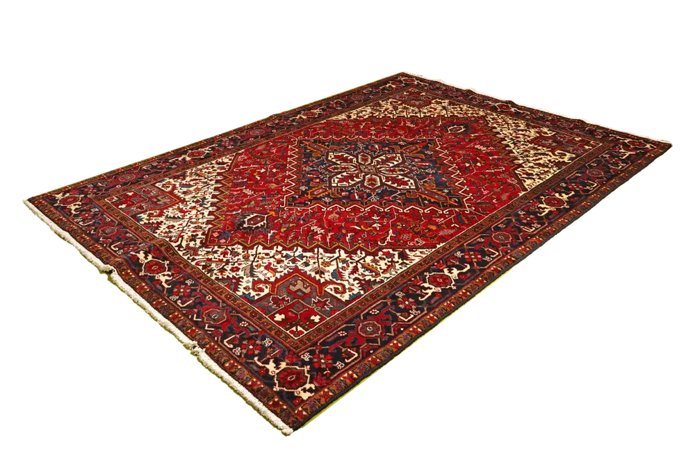 Vintage Teppich Mehrewan 290x205cm Bunt Naturinspirierte Motive