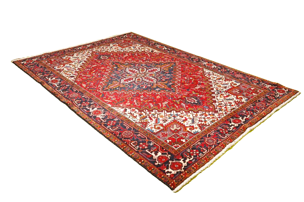 Vintage Teppich Mehrewan 290x205cm Bunt Naturinspirierte Motive