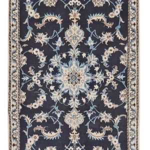 Vintage Teppich Nain 12La 137x86cm Bunt Naturinspirierte Motive