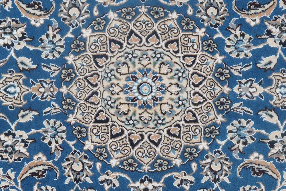 Vintage Teppich Nain 9La 293x60cm Bunt Naturinspirierte Motive