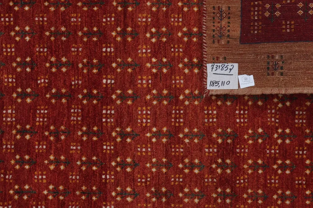 Vintage Teppich Rizbaf 185x110cm bunt