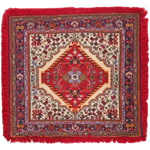Vintage Teppich Toysarghan 115x126cm bunt naturinspiriert
