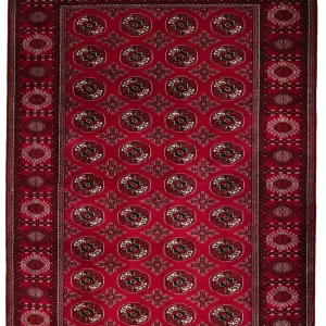 Vintage Teppich Turkman 282x198cm Bunt Naturinspirierte Motive
