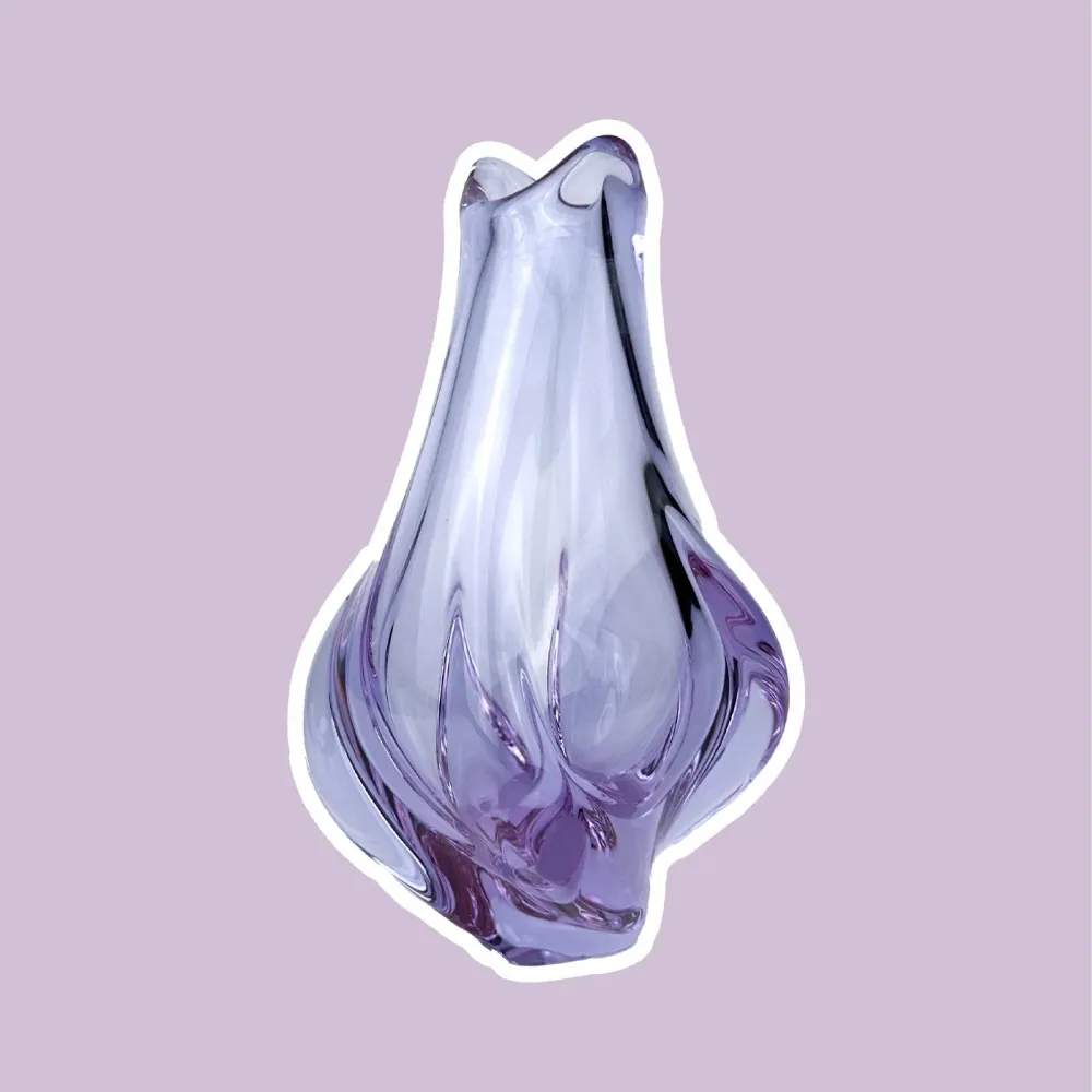 Vintage Vase Alexandrit von Miroslav Klinger für ZBS Neodym