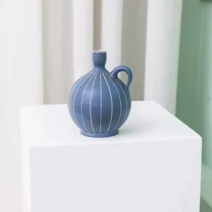 Vintage Vase von Carl Fischer für PGH Bürgel Mid Century Keramik 1960er