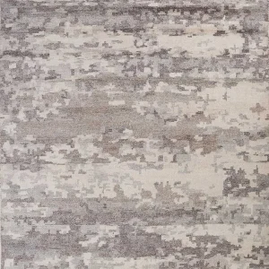 Viskose Teppich - 375 x 210 cm - grau