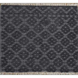 Viskose Teppich quadratisch - 75 x 75 cm - anthrazit