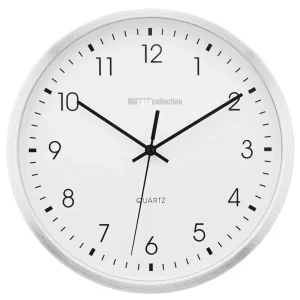 Wanduhr Ø25,2x4,2 cm Weißaluminium
