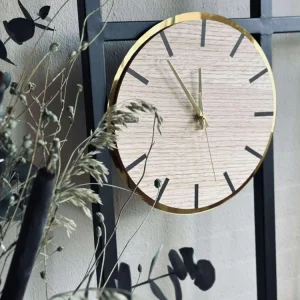 Wanduhr aus Holz - Ø30cm