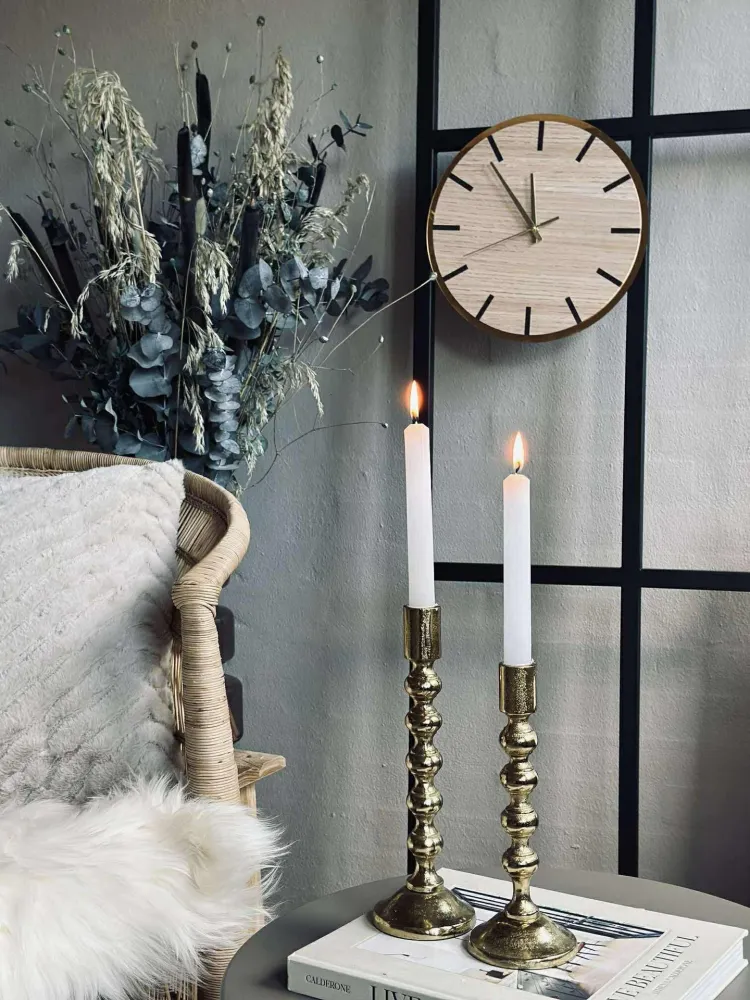 Wanduhr aus Holz - Ø30cm