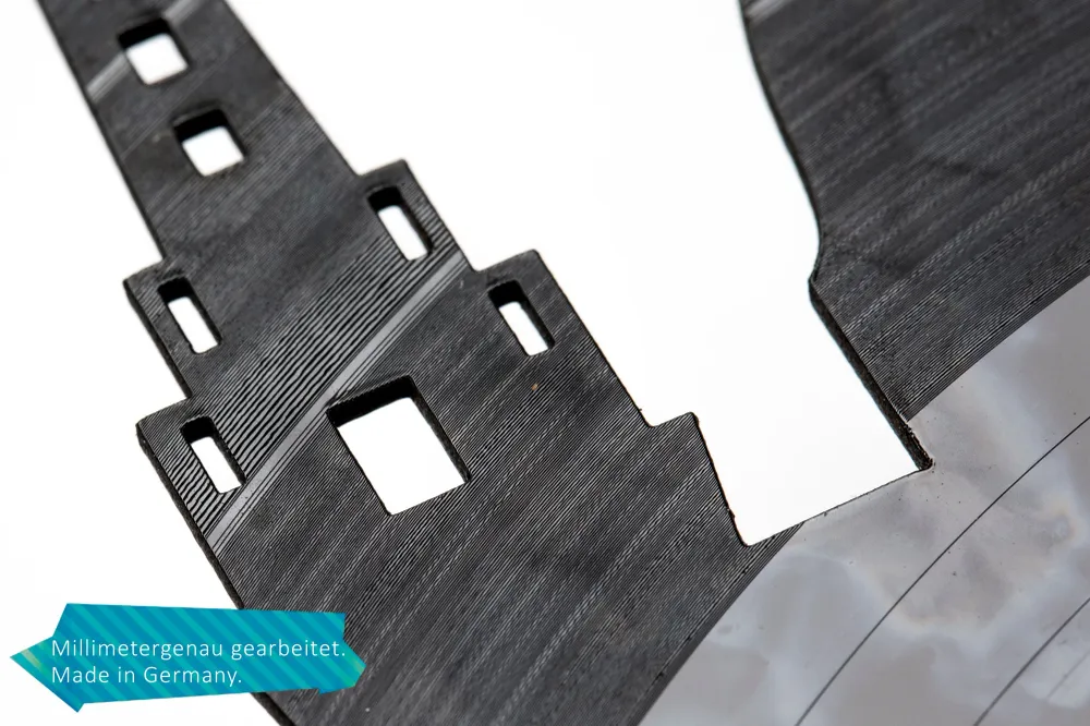 Wanduhr aus Vinyl Skyline Ludwigslust