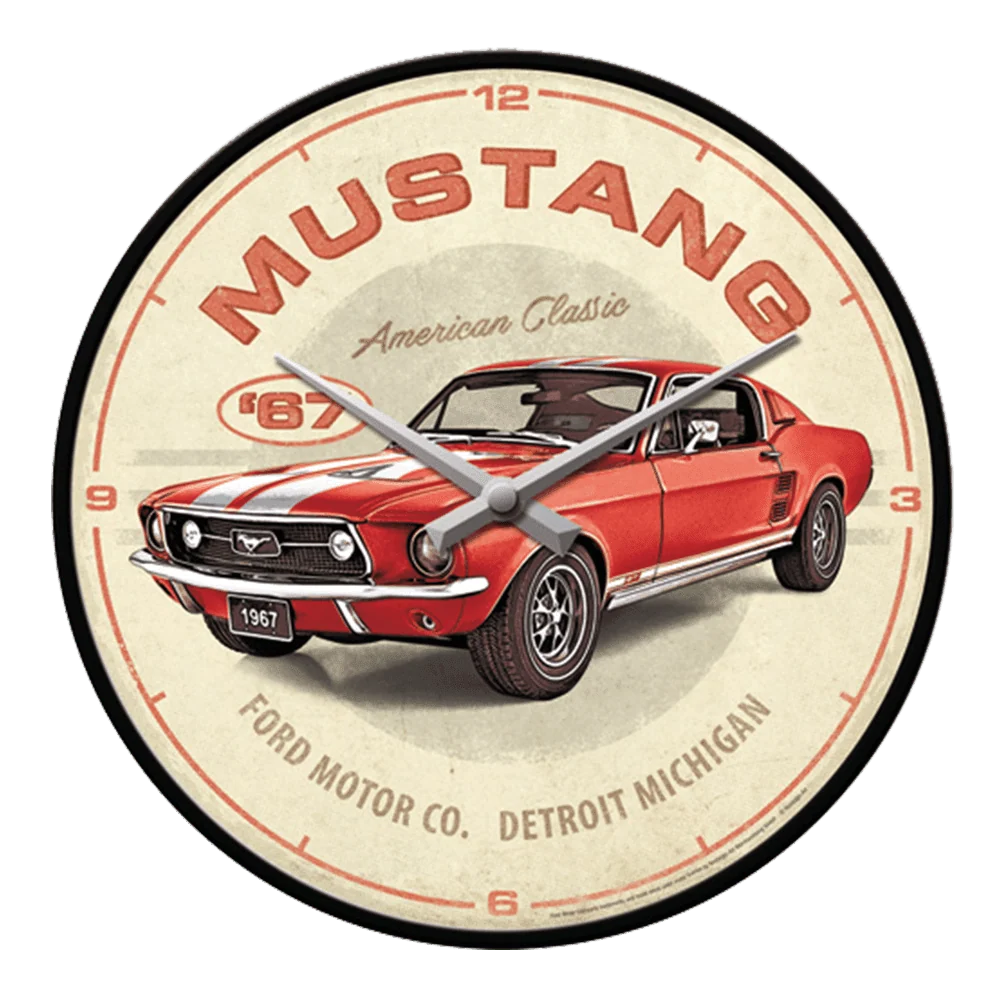 Wanduhr "Ford Mustang"
