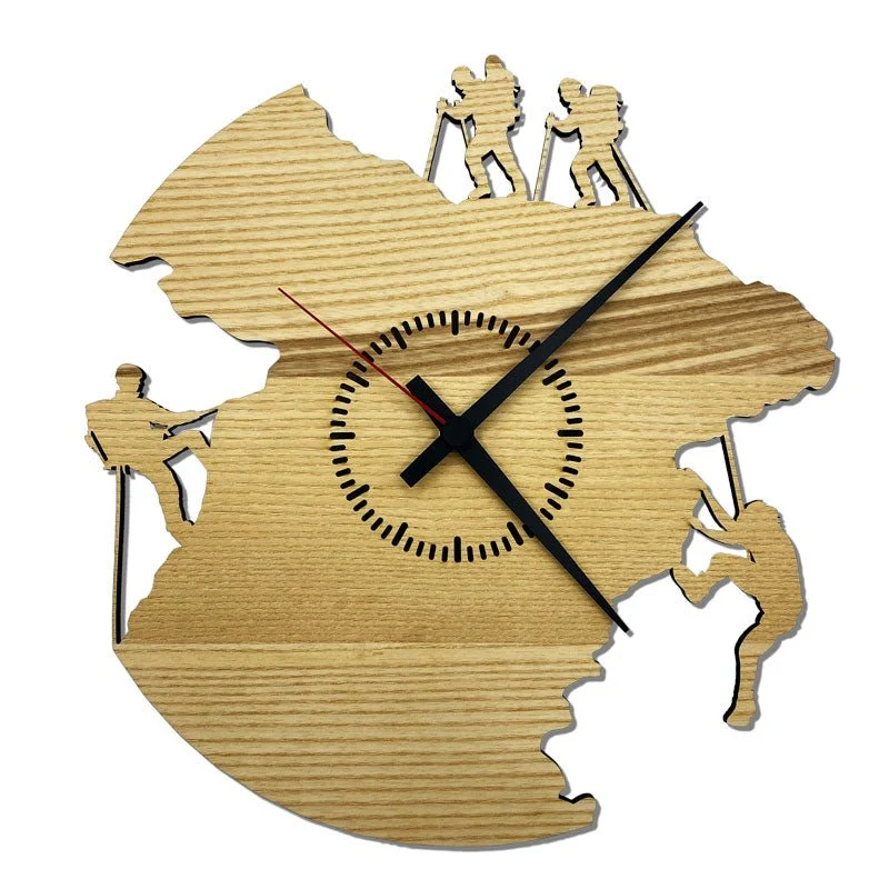 Wanduhr Gipfelstürmer