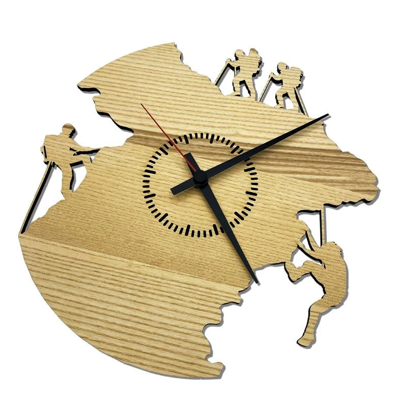Wanduhr Gipfelstürmer