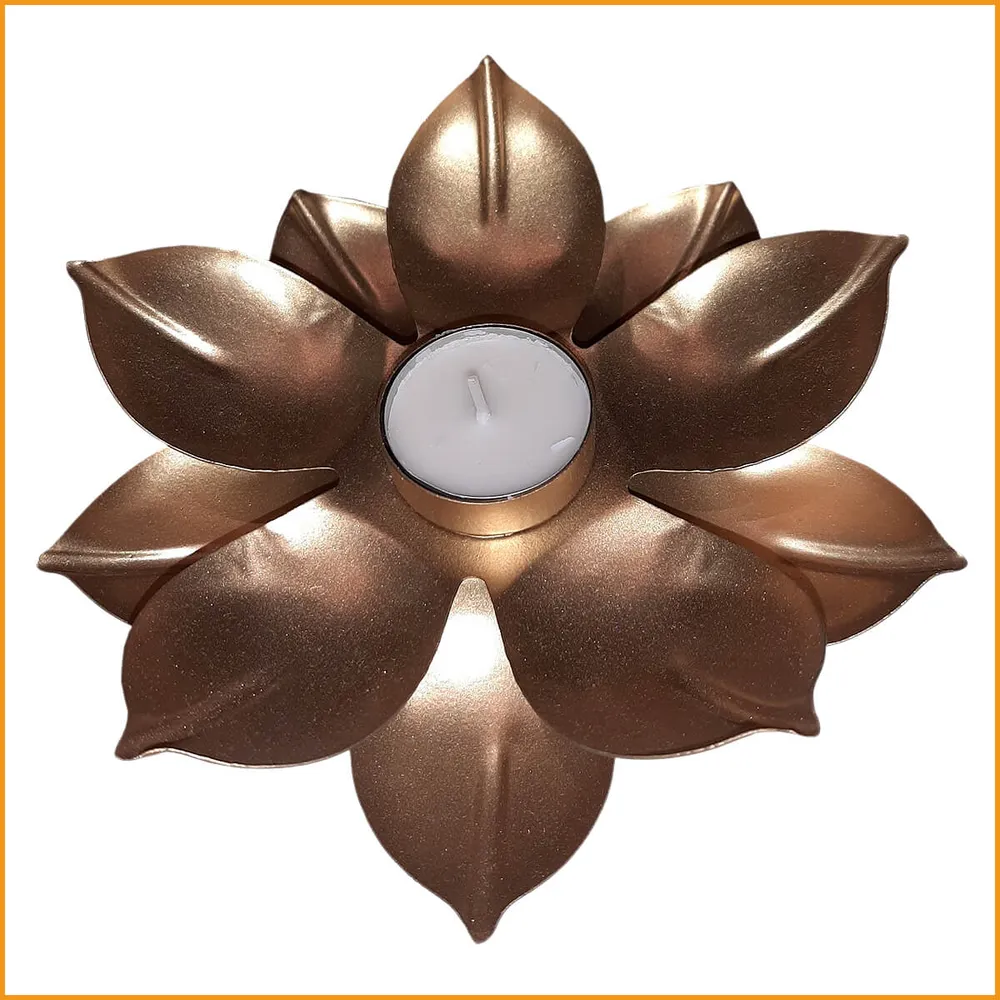 WINDLICHT Lotus Blume - Metall - ⌀ 18 cm