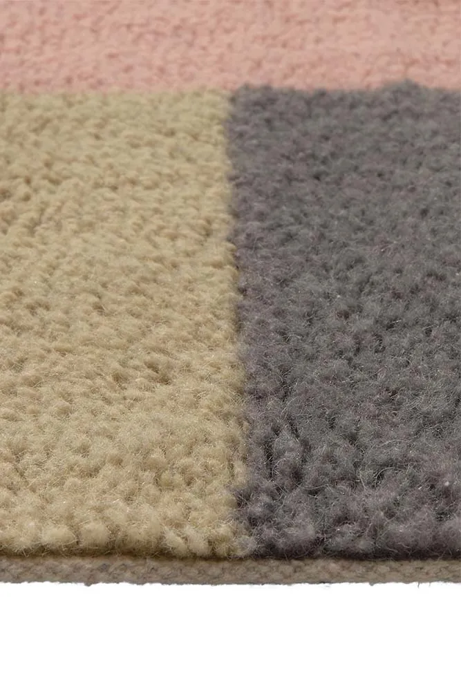 Wollflurteppich Chroma Rosa - Puder 80 x 230 cm