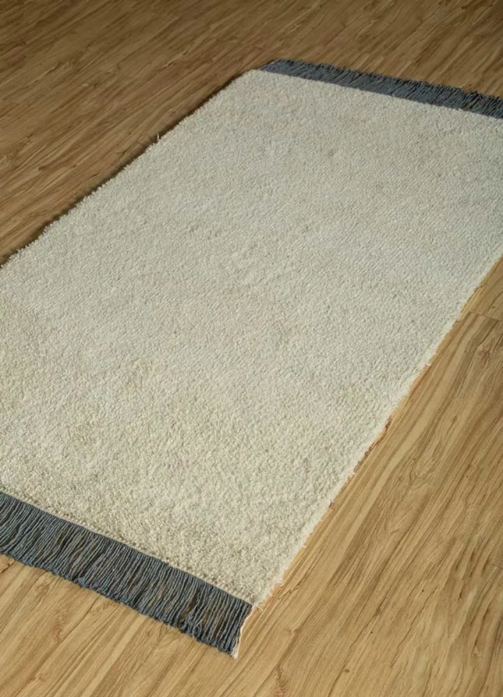 Wollteppich - 150 x 90 cm - sand