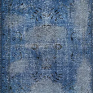 Wollteppich - 180 x 120 cm - blau