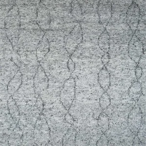 Wollteppich - 240 x 150 cm - hellgrau