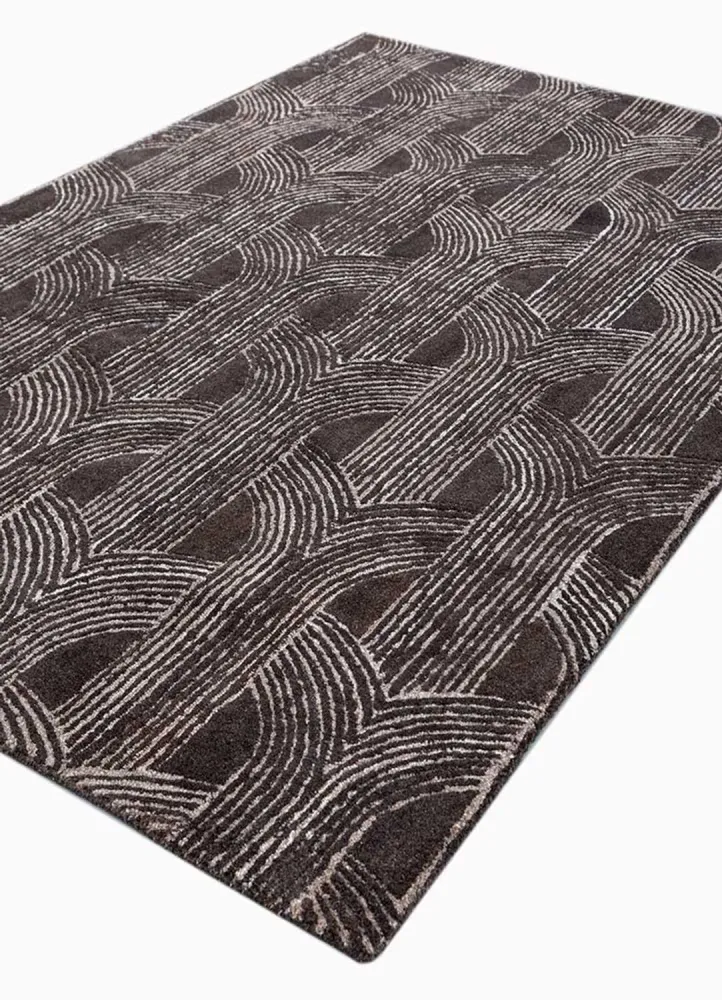 Wollteppich - 240 x 150 cm - taupe
