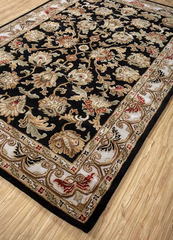 Wollteppich - 270 x 180 cm - dunkelbeige