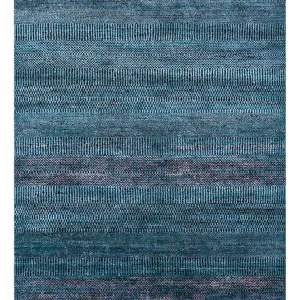 Wollteppich - 270 x 180 cm - dunkelblau