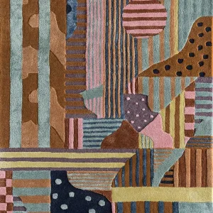 Wollteppich - 270 x 180 cm - mehrfarbig